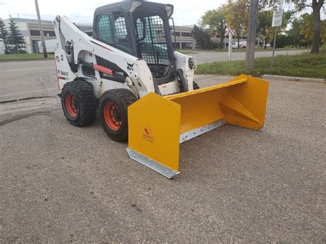 used skid steer snow bucket sale|best skid steer snow pusher.